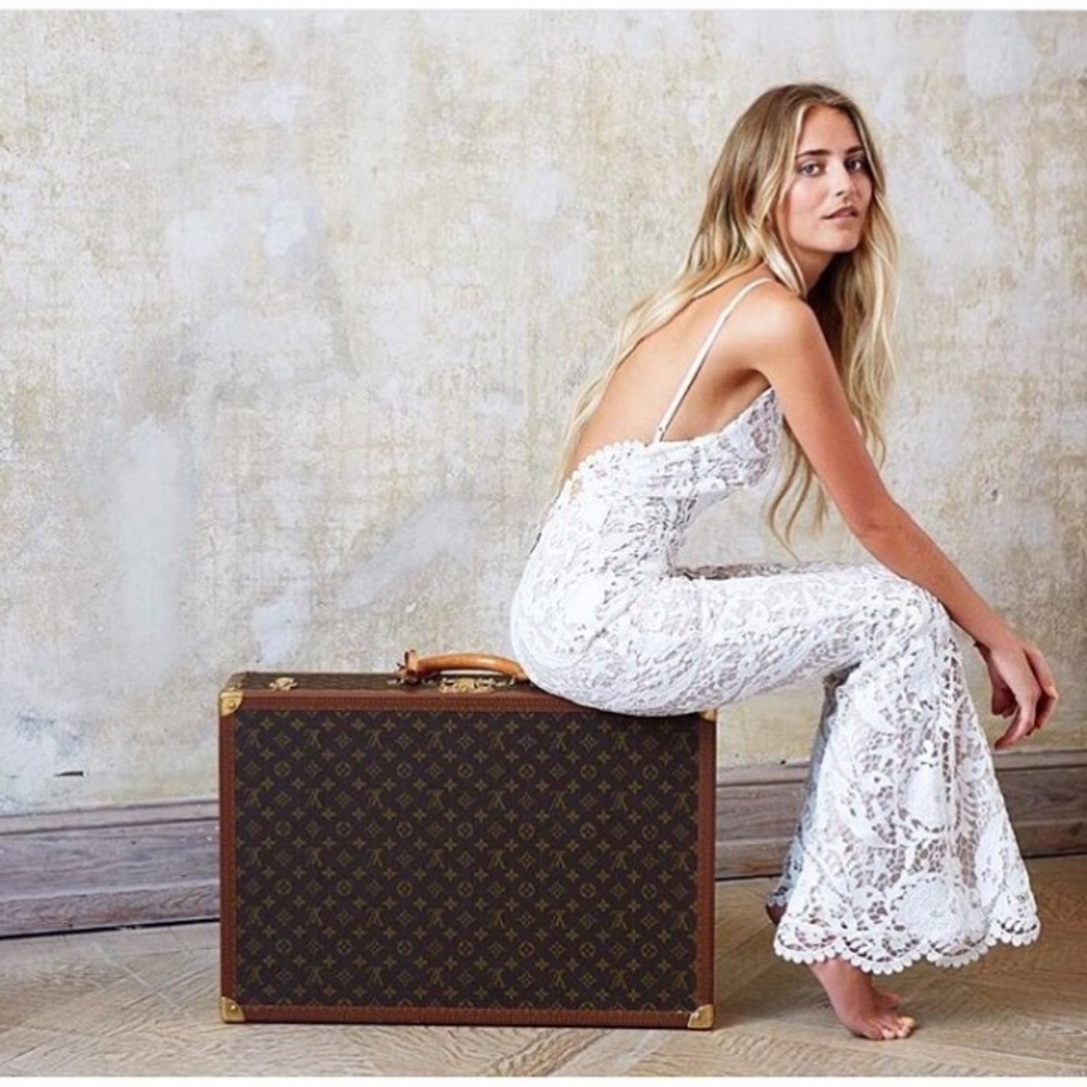 STONE COLD FOX LACE DYLAN JUMPSUIT REFORMATION FOR LOVE LEMONS WEDDING BRIDAL